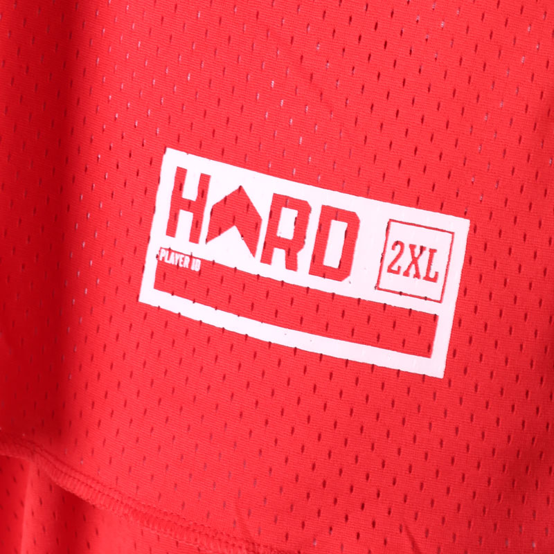 мужская красная майка Hard HRD Jersey Hard red/white-601 - цена, описание, фото 3